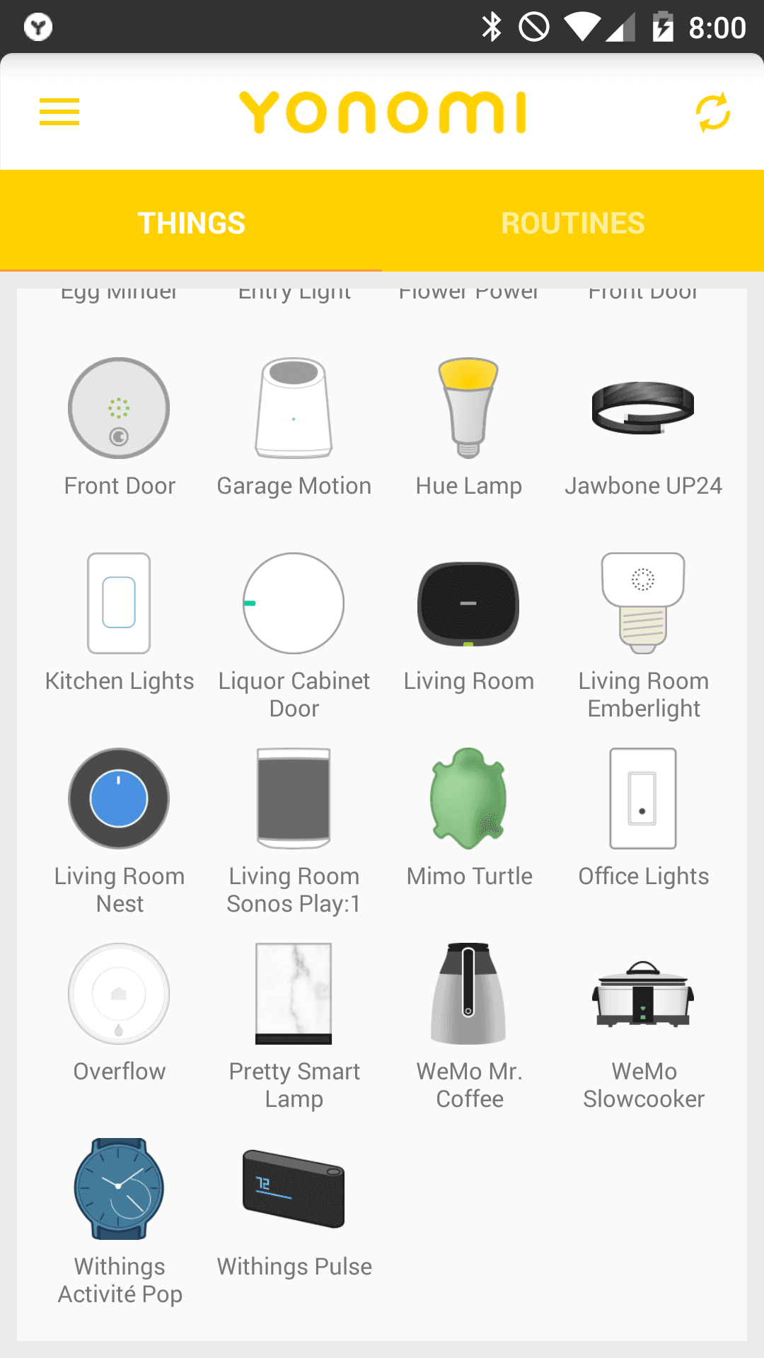 Yonomi Android Mobile App